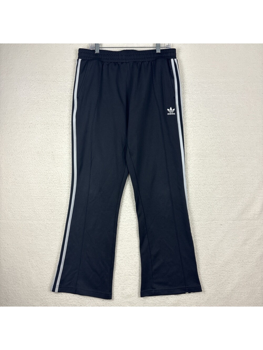 Adidas Tracksuit Bottoms XL Black Pleated SST Originals Trefoil‎ Pants Flare